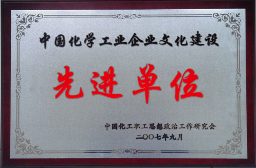 中国化学工业安博网页版建设先进单位
